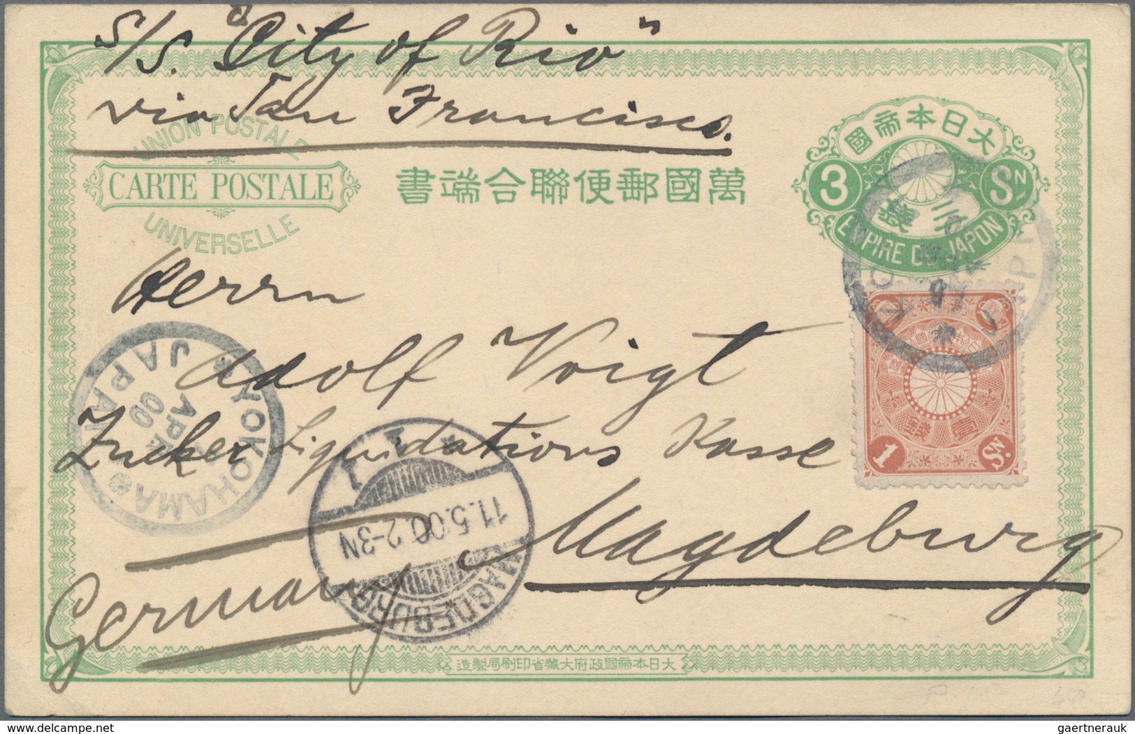 Japan: 1892/1951, Covers/used Ppc (35) Inc. Mourning Cover, Etscheid Card Pmkd. Ponape 1915 (Nanyo S - Other & Unclassified