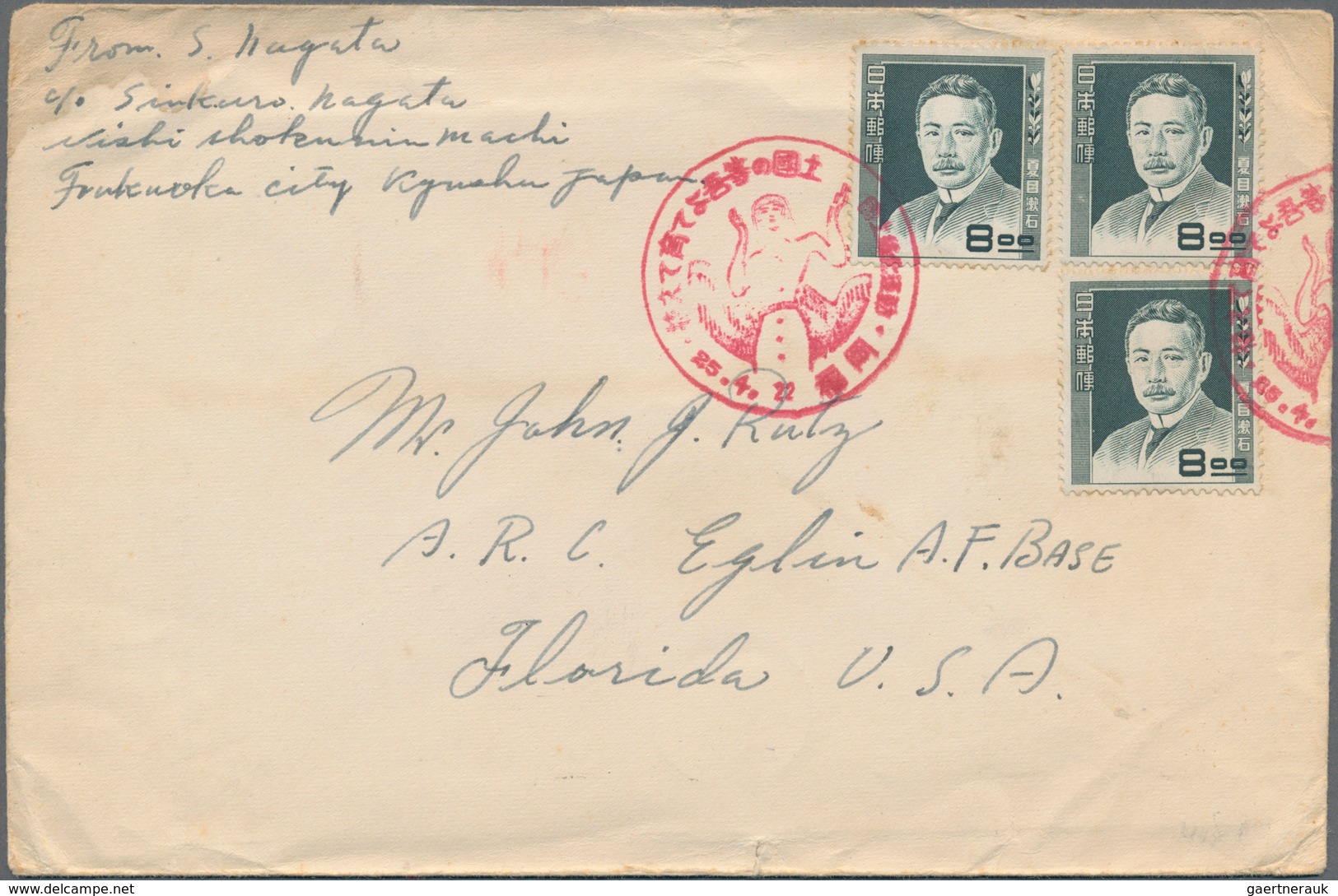 Japan: 1892/1951, Covers/used Ppc (35) Inc. Mourning Cover, Etscheid Card Pmkd. Ponape 1915 (Nanyo S - Other & Unclassified