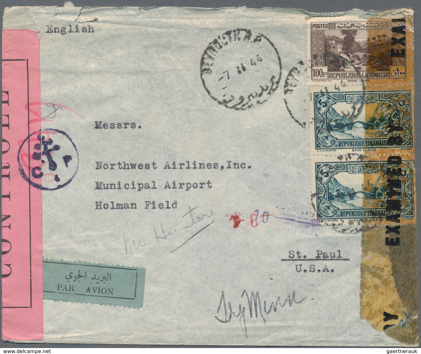 Libanon: 1927/88, Covers (35) All Used Foreign And Mostly To Swiss Or Austria. Inc. 1933 Air Mail To - Liban