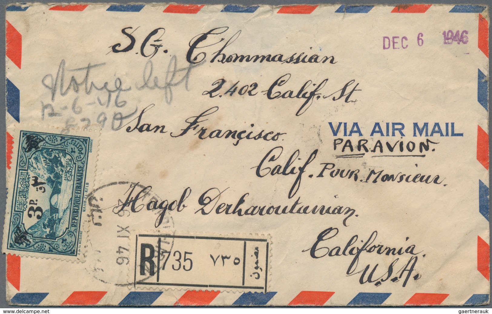 Libanon: 1927/88, Covers (35) All Used Foreign And Mostly To Swiss Or Austria. Inc. 1933 Air Mail To - Liban