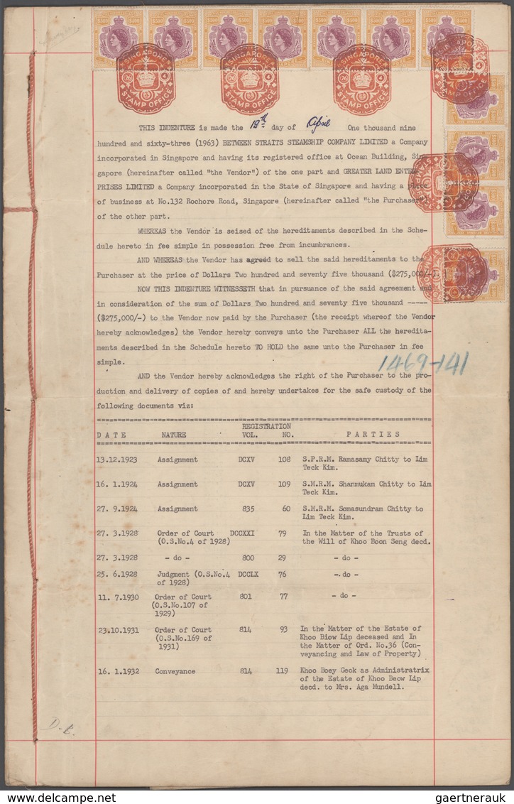 Malaiische Staaten - Straits Settlements: 1800's-1980's - "FISCAL DOCUMENTS & REVENUES OF MALAYSIAN - Straits Settlements