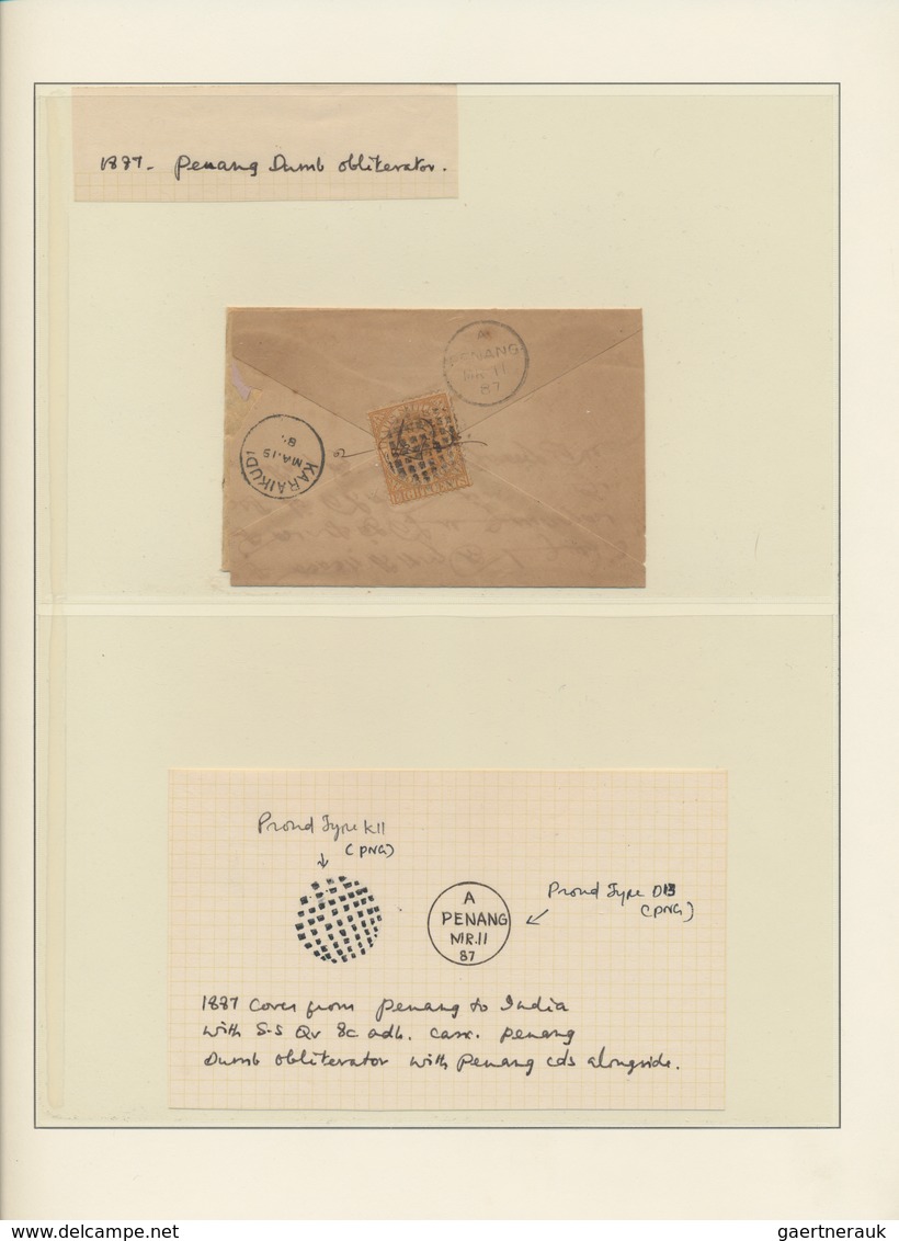 Malaiische Staaten - Straits Settlements: 1887-1947 POSTAL HISTORY: Collection Of 45 Covers, Letters - Straits Settlements