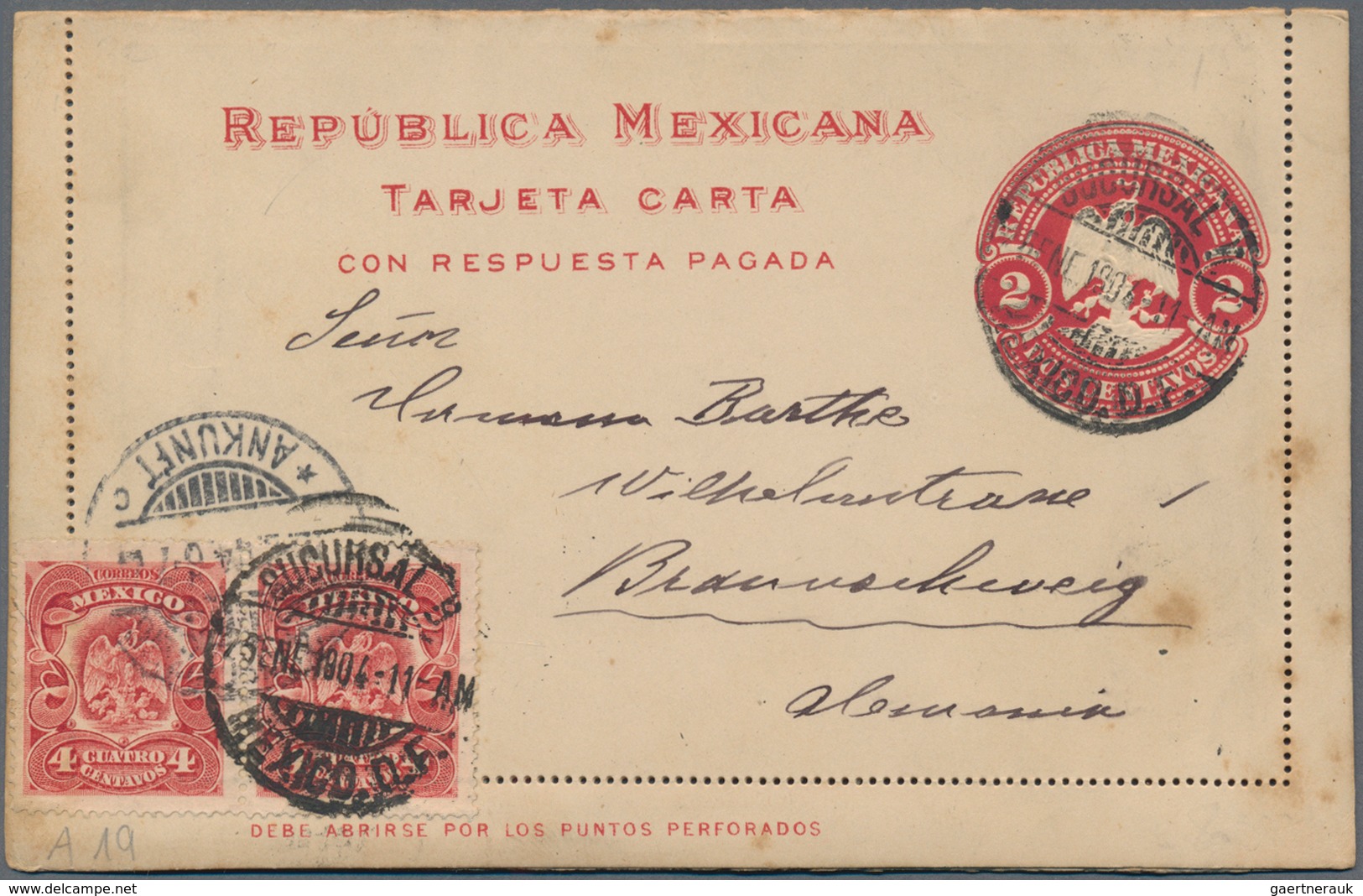 Mexiko: 1895/1970, accumulation of about 859 covers and cards comprising stationery cards used and u