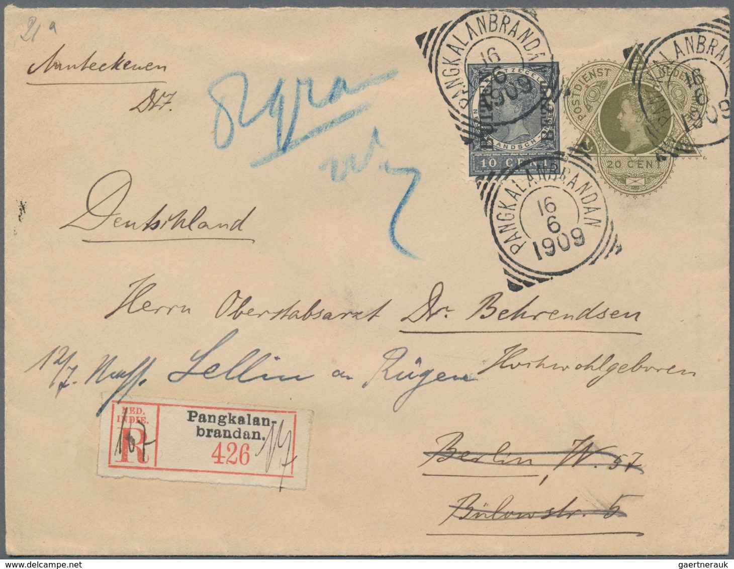 Niederländisch-Indien: 1862/1946, Covers/used Ppc (20), Stationery (22) Inc. Airmail, Registration, - Netherlands Indies