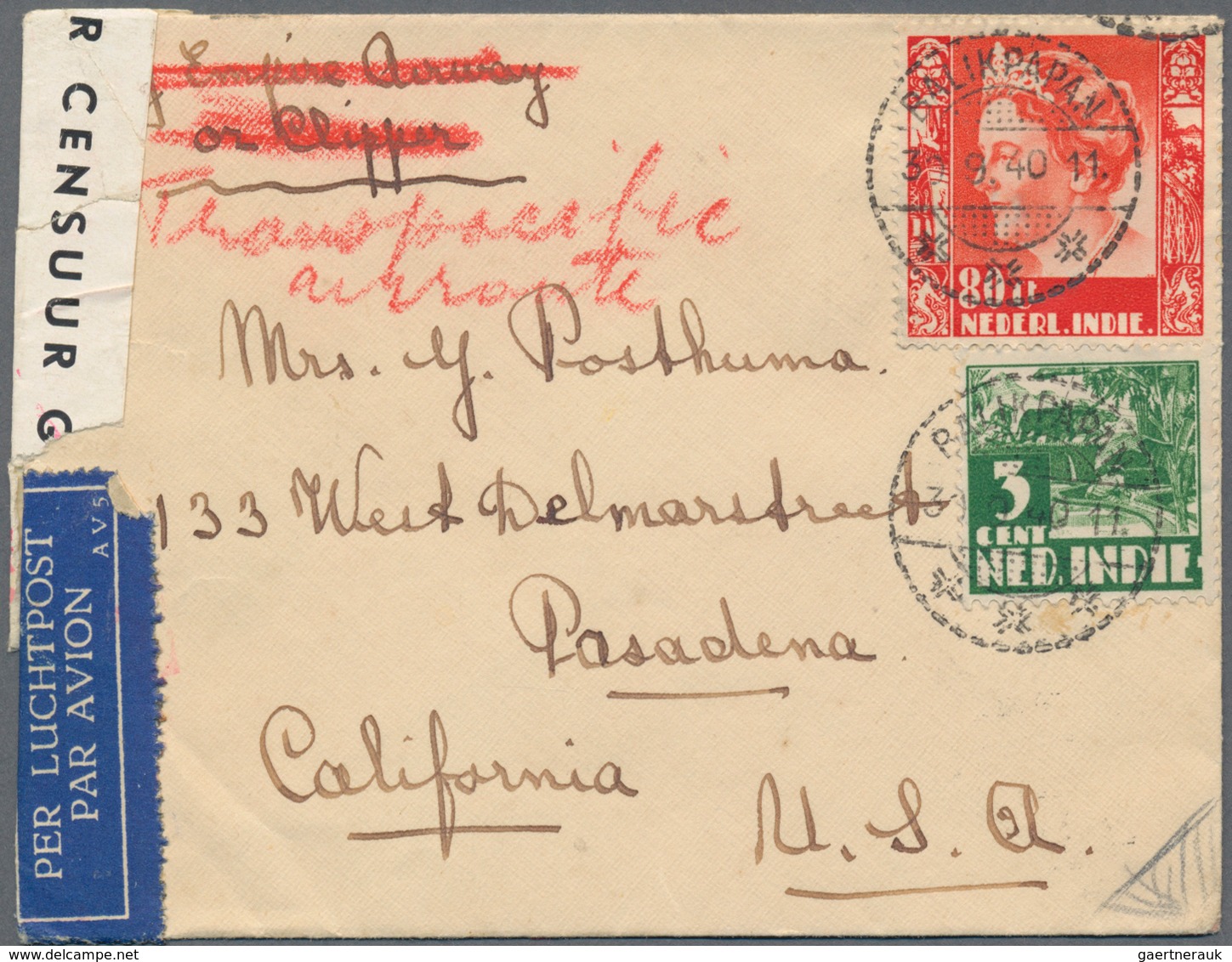 Niederländisch-Indien: 1862/1946, covers/used ppc (20), stationery (22) inc. airmail, registration,