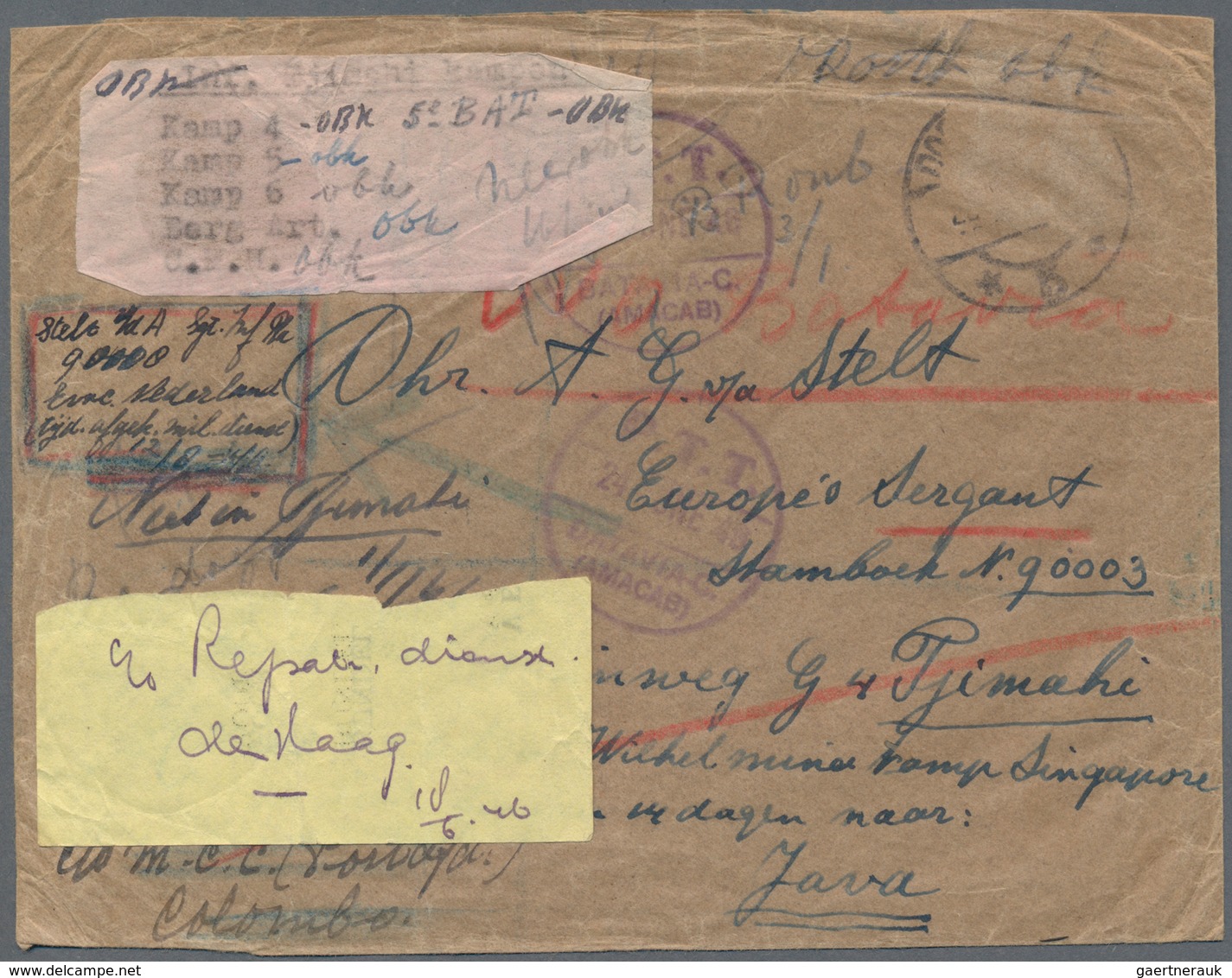 Niederländisch-Indien: 1862/1946, covers/used ppc (20), stationery (22) inc. airmail, registration,