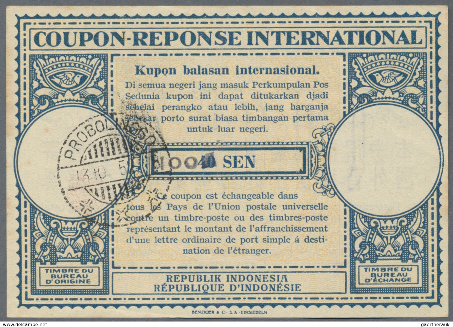Niederländisch-Indien: 1942/82, Lot Of International Reply Coupons, Inc. 20 C./30 C. (3), 20 C., 17 - Indes Néerlandaises