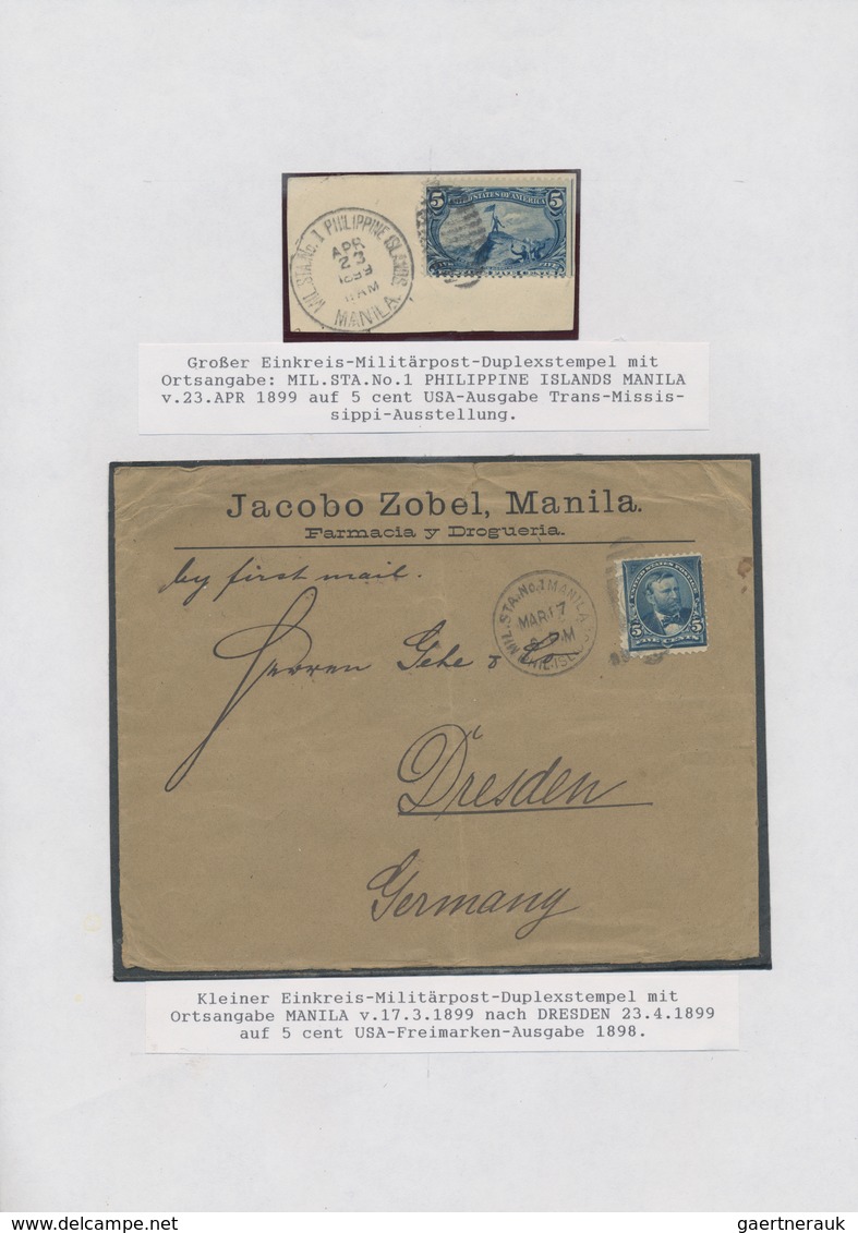 Philippinen: 1850-1946: "The Postal History of the Philippines": Specialized collection of hundreds