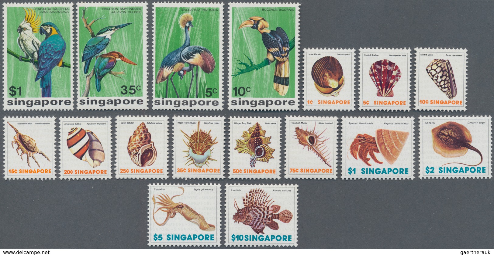 Singapur: 1950/2014 (ca.), Singapore And Malaysia Mint Never Hinged And Used Collection In Two Stock - Singapour (...-1959)