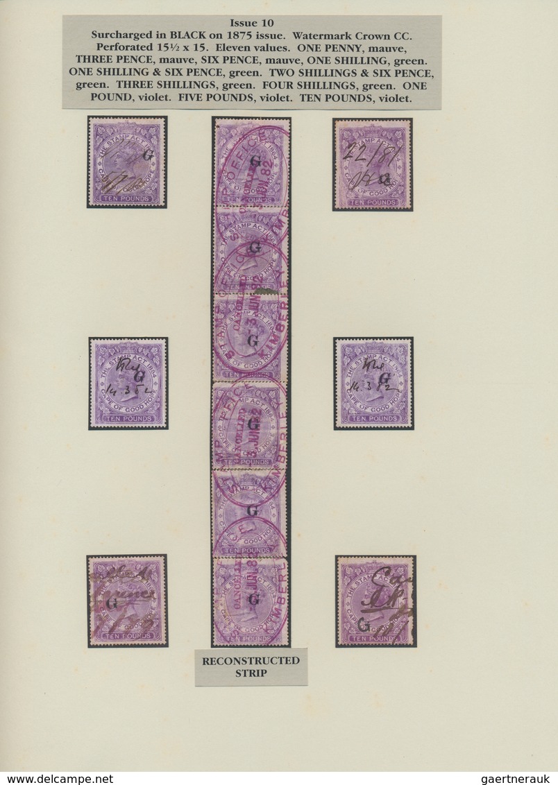 Griqualand-West: 1877-1879 REVENUES: Collection Of More Than 200 Stamps, Mint And Used, 11 Of Them O - Griqualand Ouest (1874-1879)