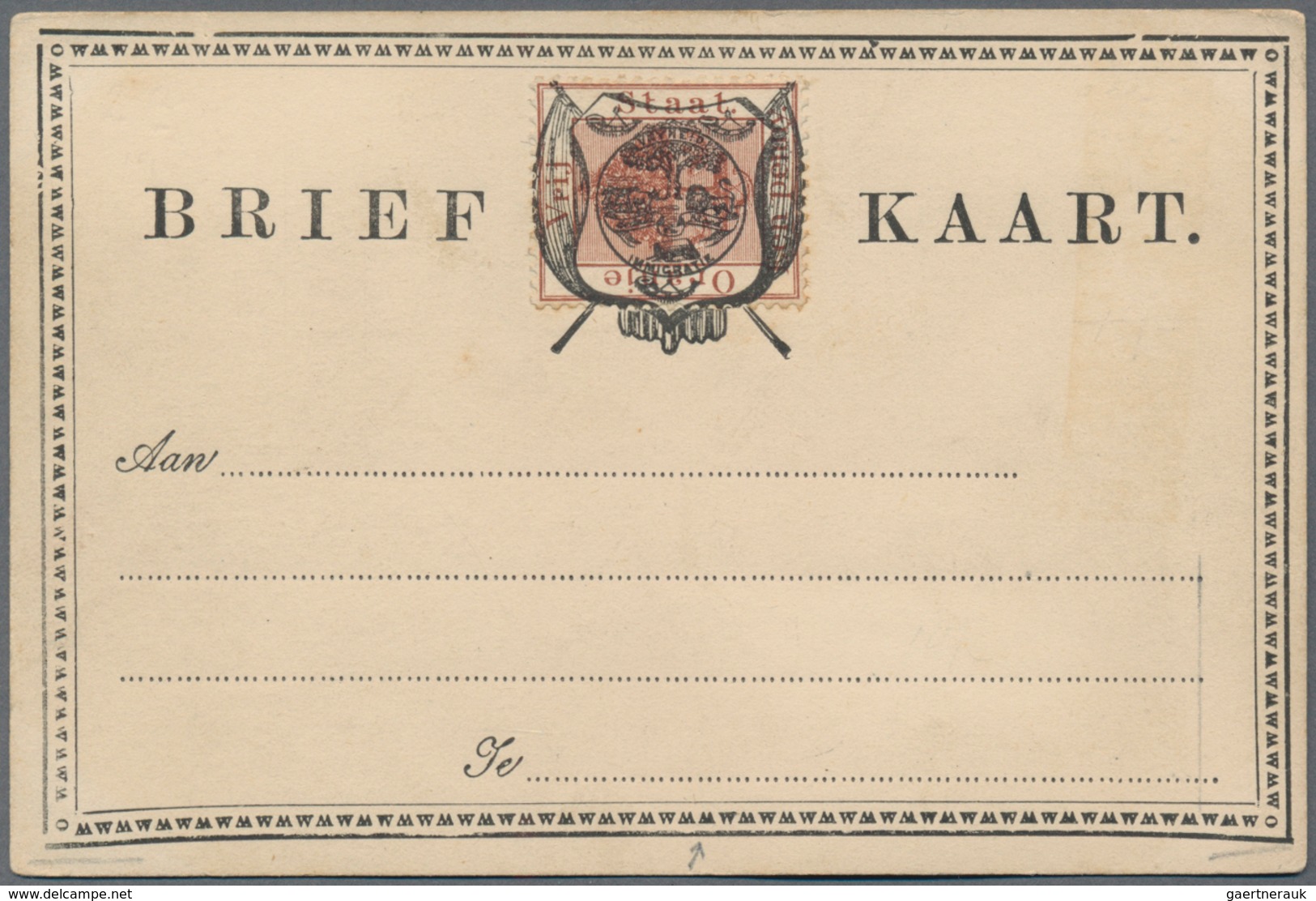 Oranjefreistaat - Ganzsachen: 1884-1904: About 120 Postal Stationery Items Unused, With About 100 Po - Other & Unclassified