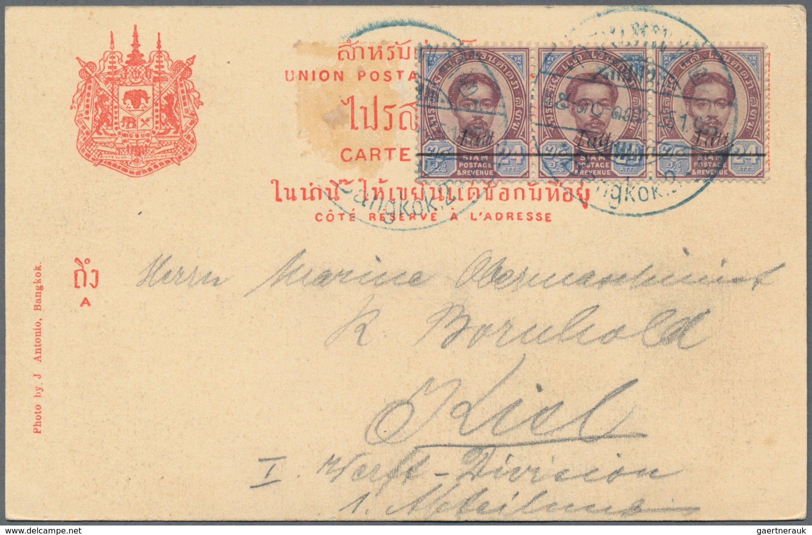 Thailand: 1904/99 (ca.), Covers (53 Inc. AV2-marked X5), Used Ppc (8) Mostly To Switzerland. Also St - Thailand