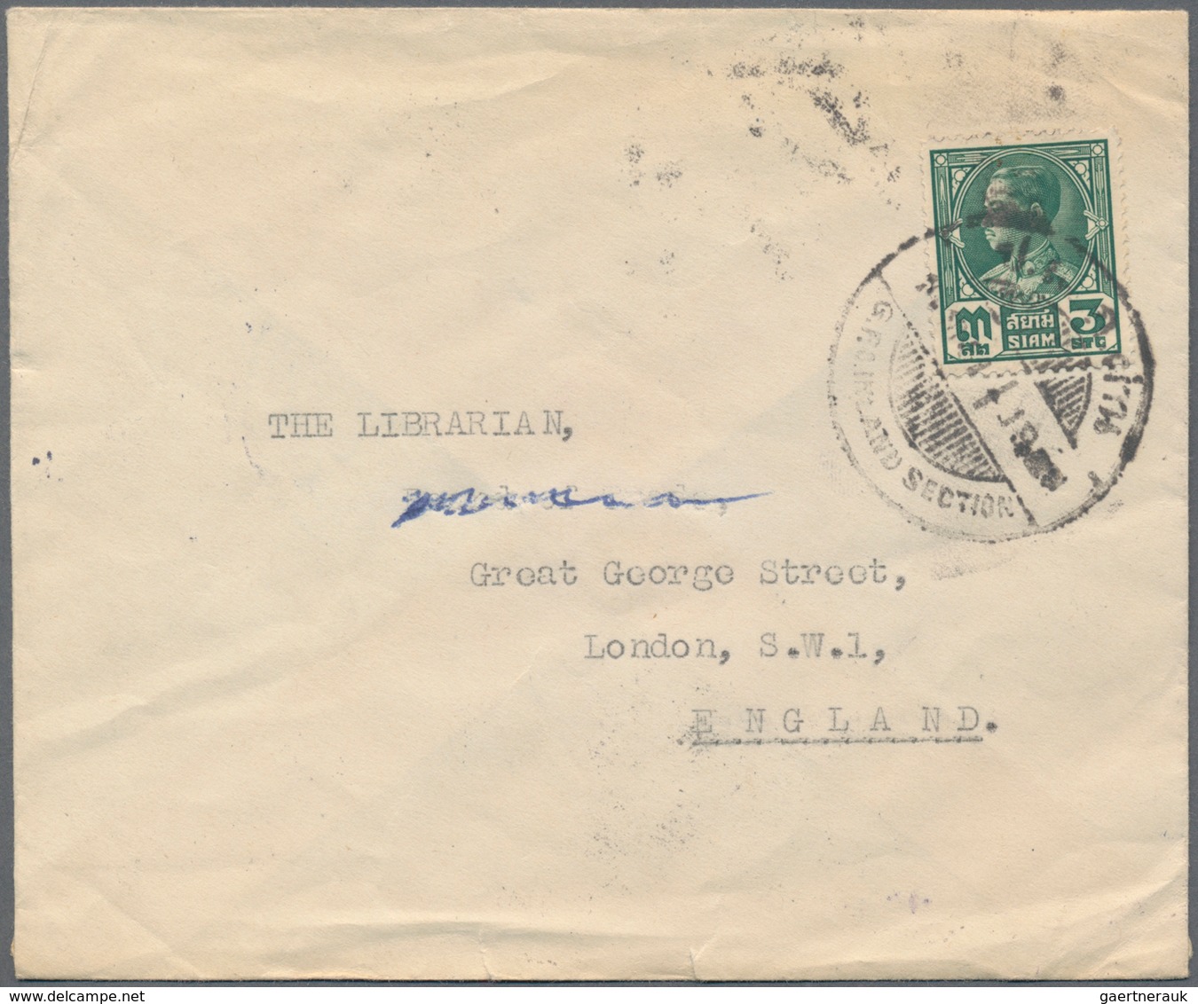 Thailand: 1904/99 (ca.), Covers (53 Inc. AV2-marked X5), Used Ppc (8) Mostly To Switzerland. Also St - Thaïlande