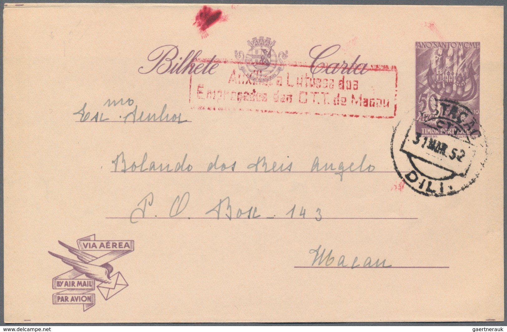 Timor - Ganzsachen: 1890/1951 (ca.), Mostly Mint Lot Stationery Inc. Cards (17 + One Cto), Letter Ca - Autres & Non Classés
