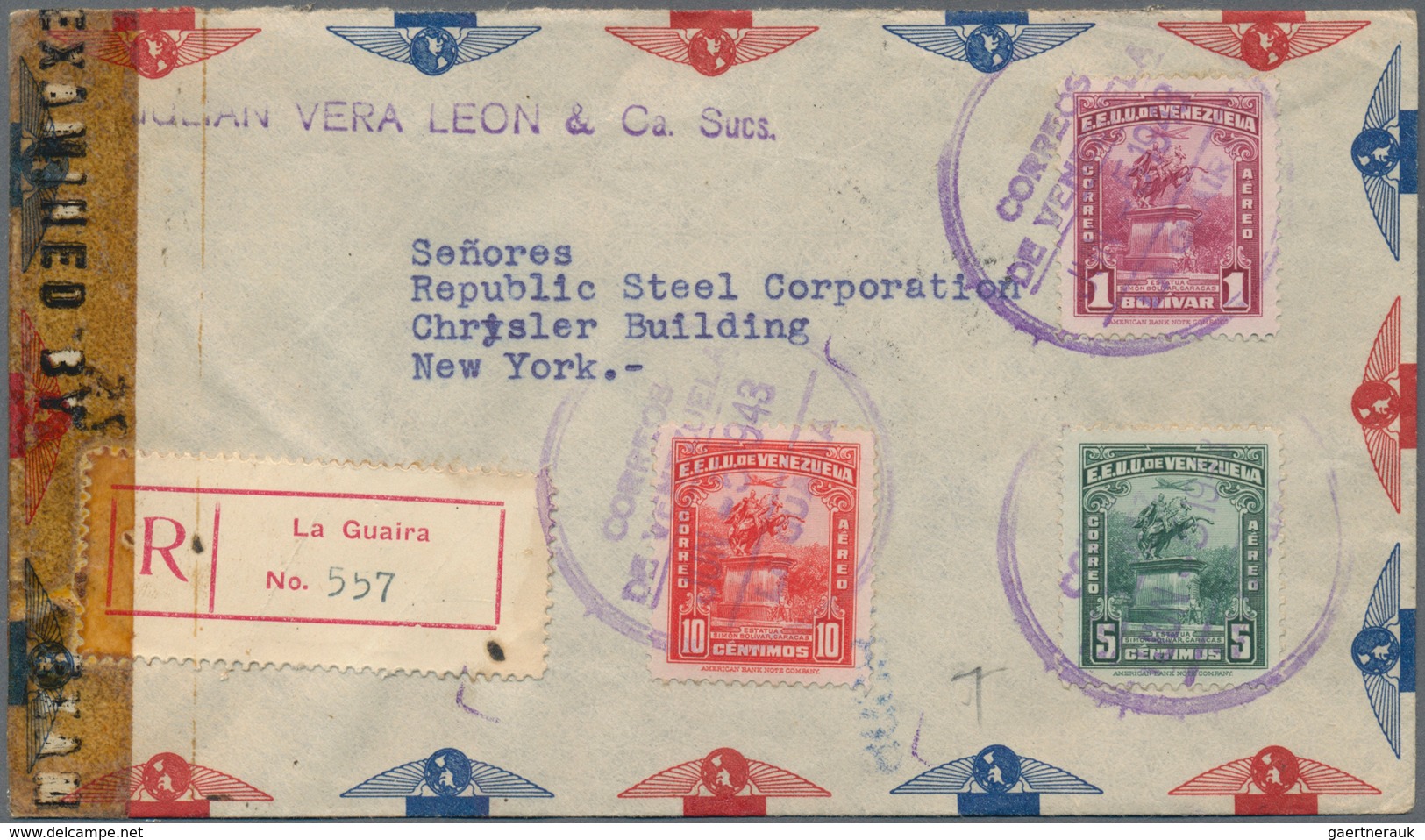 Venezuela: 1925/1960 (ca.): Accumulation Of 463 Covers Most Of Them Airmail Covers, Some Registered - Venezuela