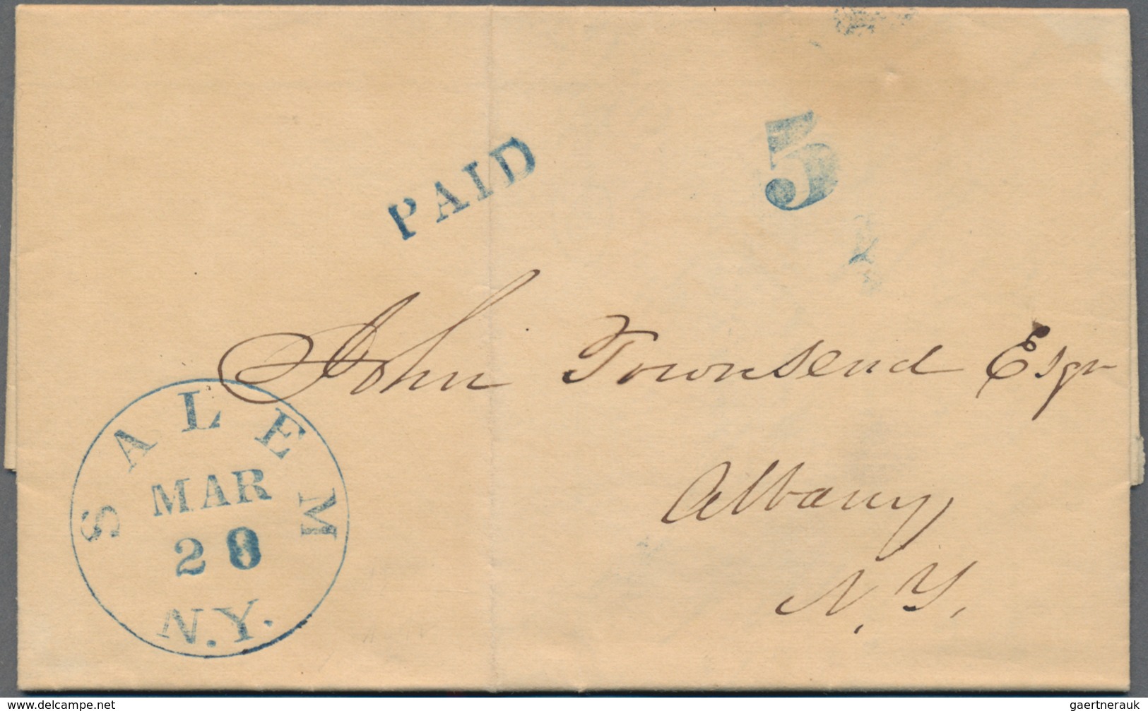 Vereinigte Staaten Von Amerika - Vorphila / Stampless Covers: 1822/1847 (ca.), Collection Of Apprx. - …-1845 Prephilately