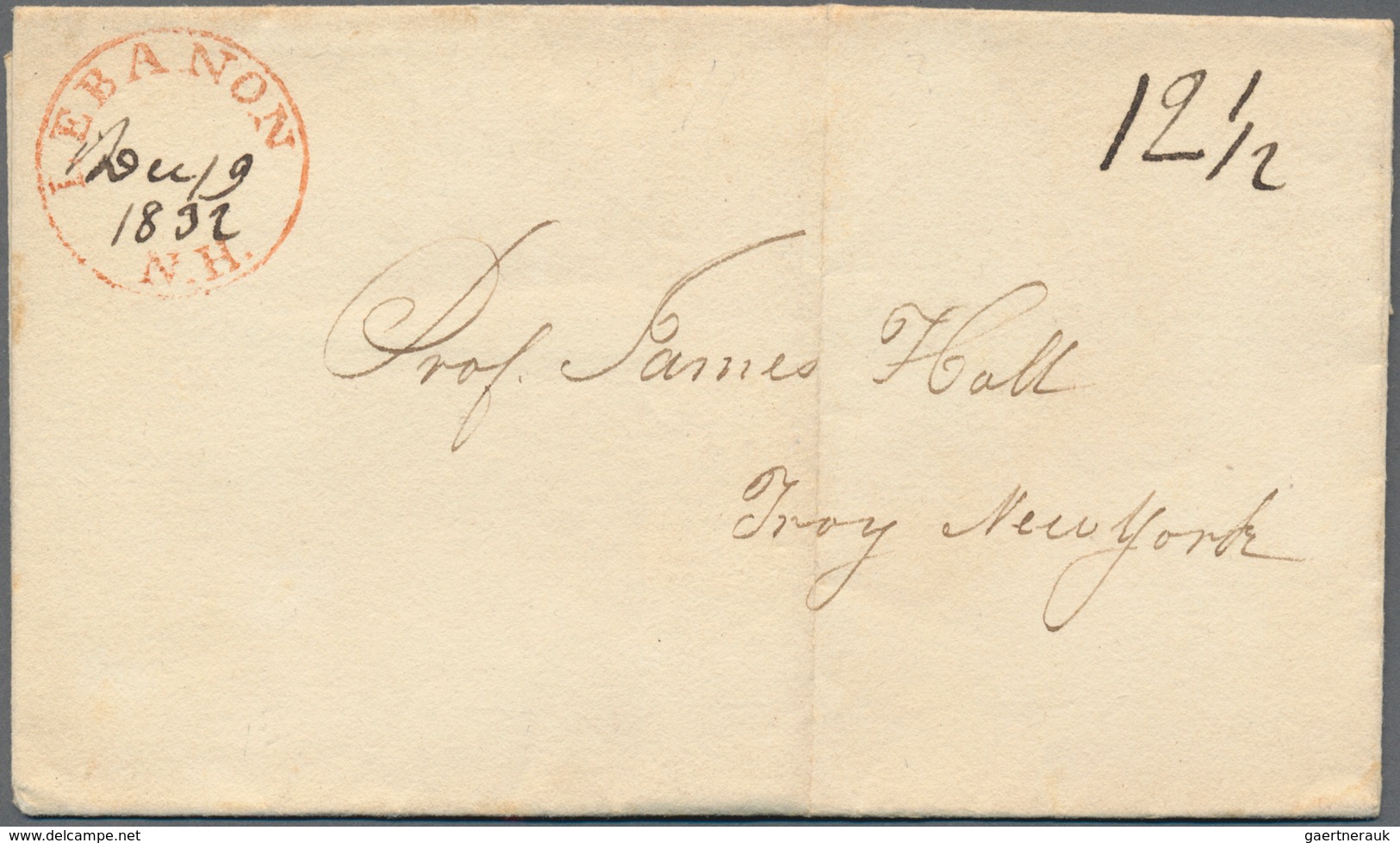 Vereinigte Staaten Von Amerika - Vorphila / Stampless Covers: 1822/1847 (ca.), Collection Of Apprx. - …-1845 Prephilately