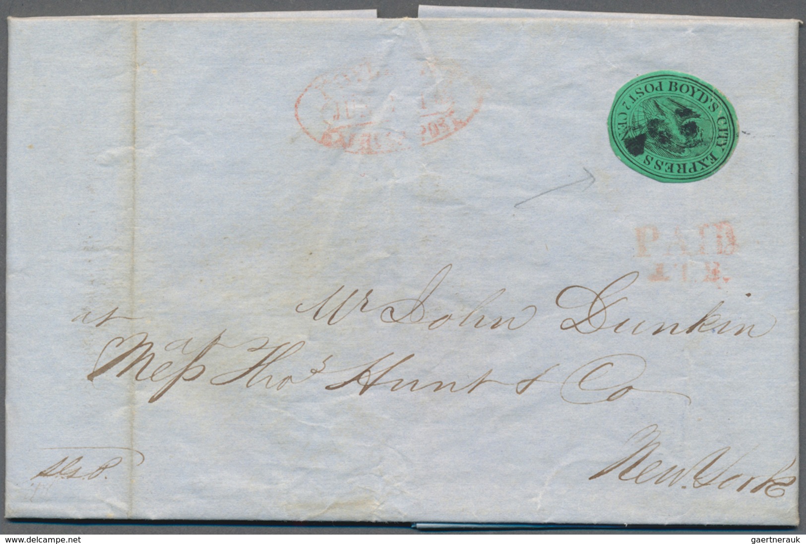 Vereinigte Staaten von Amerika: 1838 as of, about 80 partly better covers, e.g. 12 c Presidents (MiN