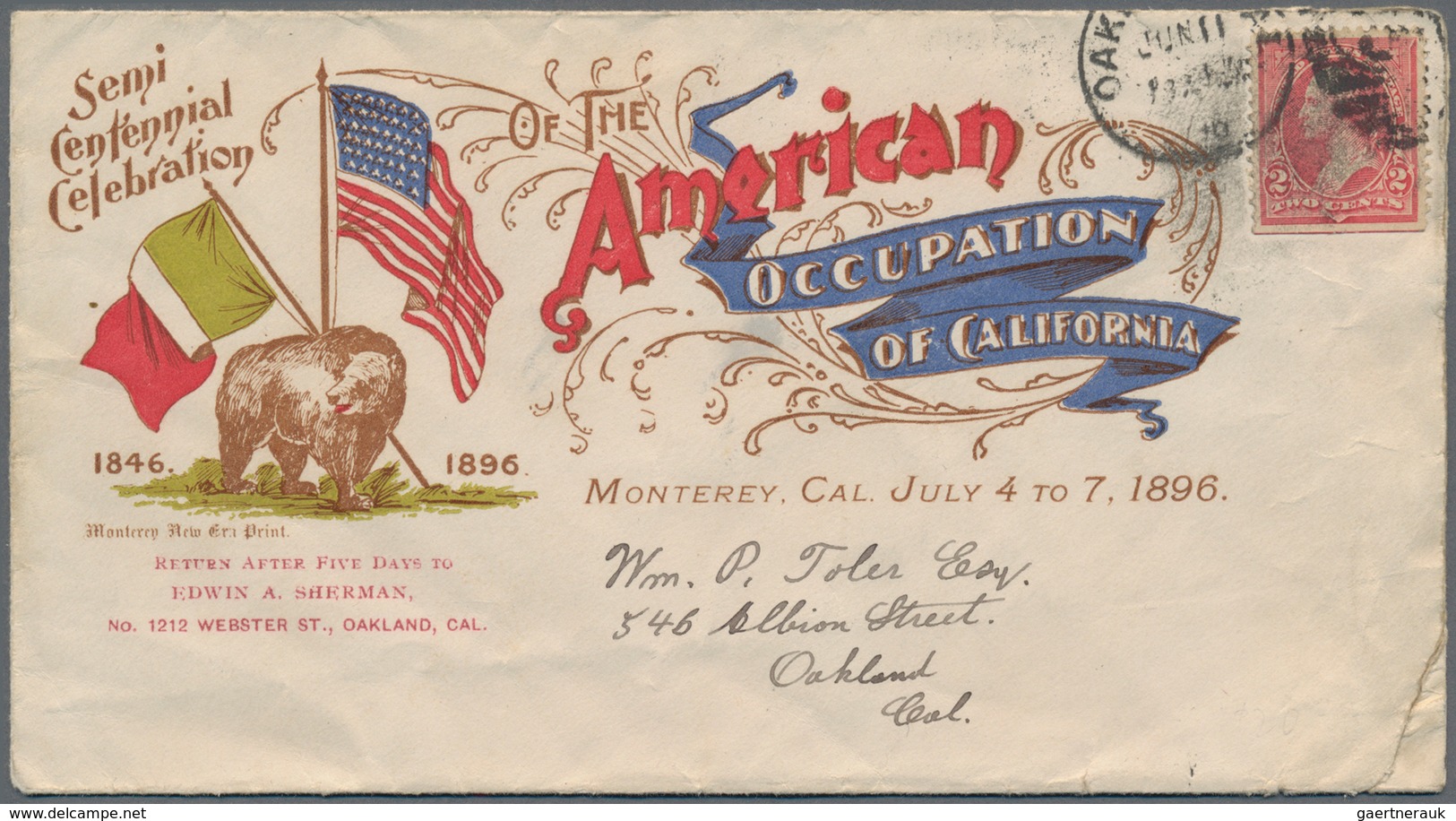 Vereinigte Staaten Von Amerika - Besonderheiten: 1864 - 1880 (ca.), Lot Of 54 Illustrated Envelopes - Autres & Non Classés