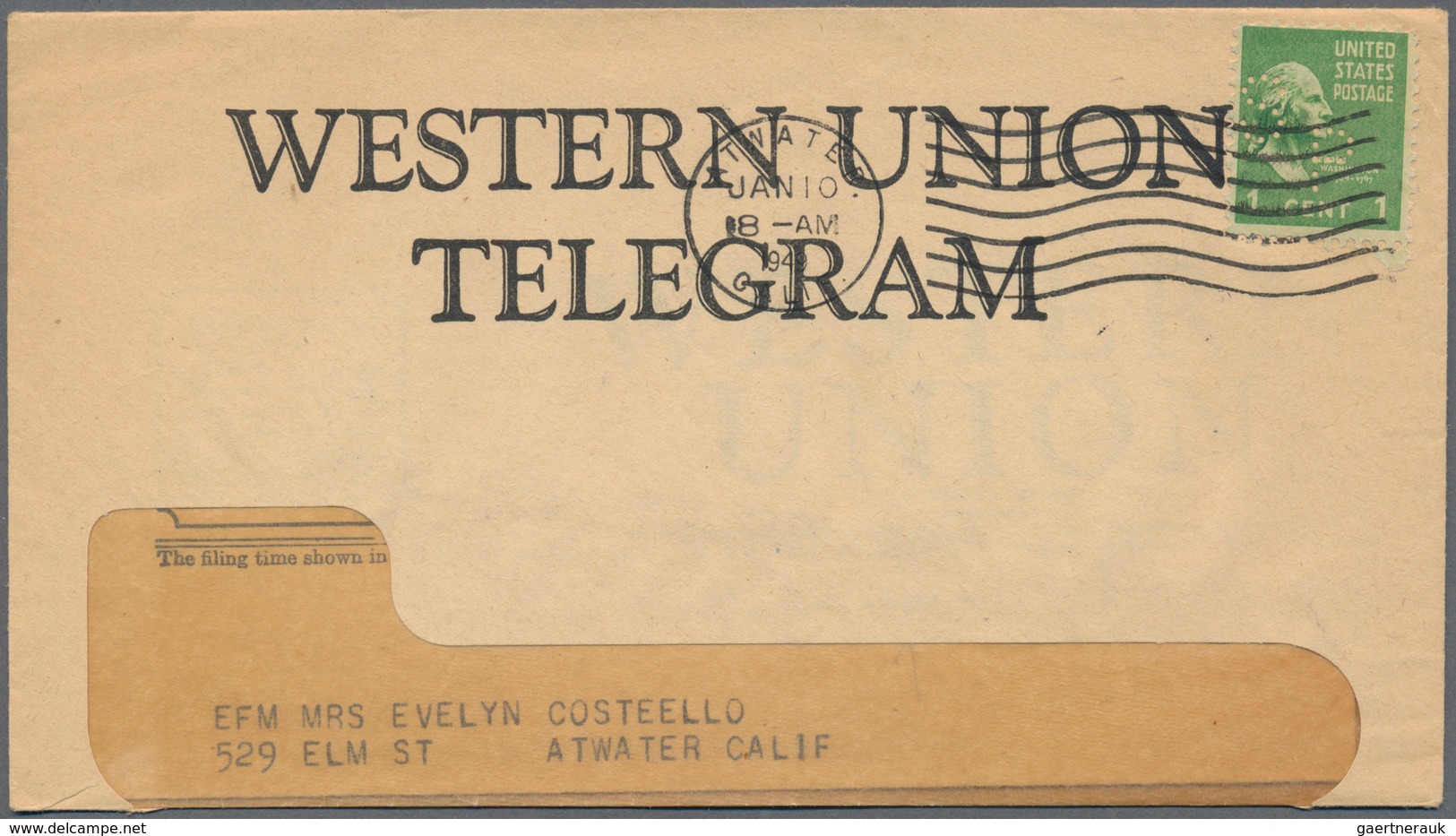 Vereinigte Staaten Von Amerika - Besonderheiten: 1920/57, Perfins: 41 Covers Inc. Some Uprated Stati - Other & Unclassified