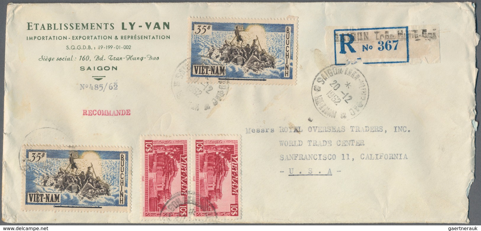 Vietnam-Süd (1951-1975): 1951/70, Covers (31, Mostly To Switzerland Or USA), Cacheted FDC 1961/75 (2 - Vietnam