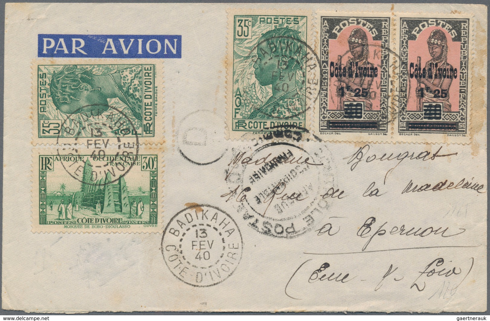 Übersee: 1880/1960, small lot of about 106 covers and cards containing airmail better stationeries,