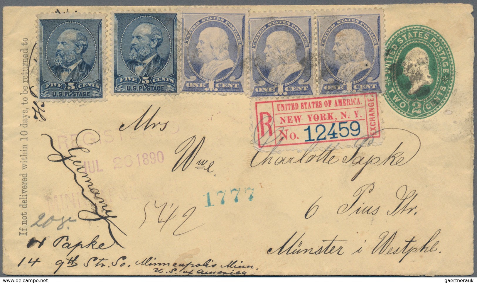 Übersee: 1880/1950, Approximately 200 To 250 Covers And Cards Including Picture Postcards Mostly Of - Autres & Non Classés