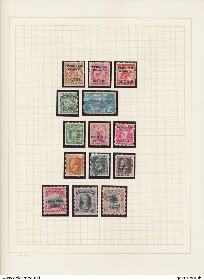 Ozeanien: 1890's-1990's - British Pacific Islands: Collection of mint and used stamps plus some pict