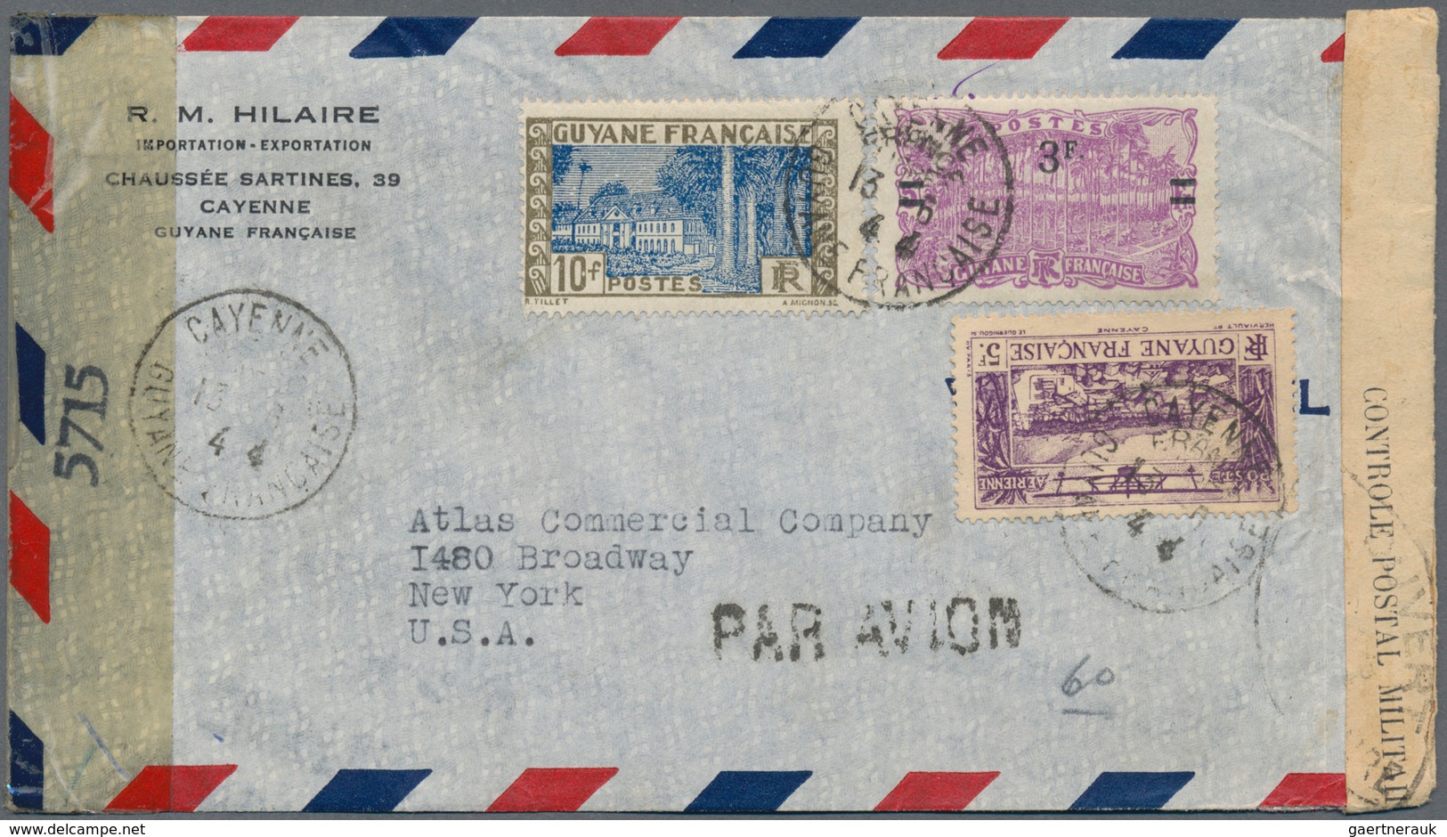 Französische Kolonien: 1939/1945, CENSOR WWII: Valuable Lot With Ca.30 Censored Covers, Comprising M - Sonstige & Ohne Zuordnung