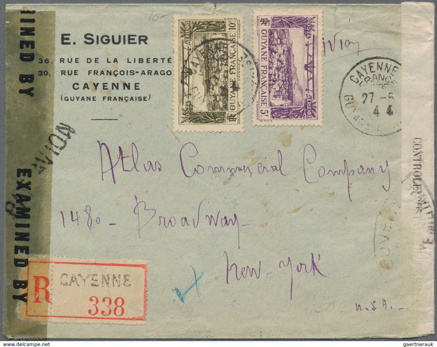 Französische Kolonien: 1939/1945, CENSOR WWII: Valuable Lot With Ca.30 Censored Covers, Comprising M - Autres & Non Classés