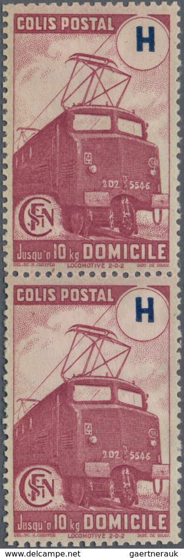 Thematik: Eisenbahn / Railway: 1944/1945, France Parcel Stamps, Mint Lot On Stockcards, E.g. Maury N - Trains