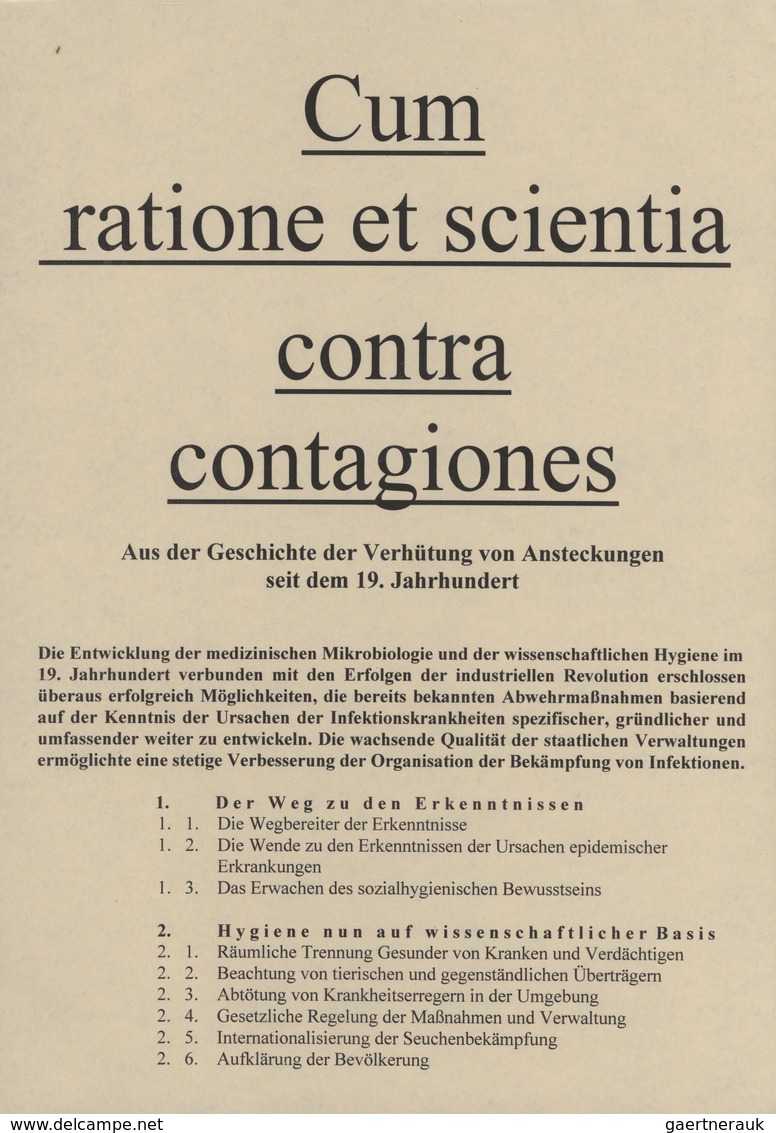 Thematik: Medizin, Gesundheit / Medicine, Health: 1734/2010, CUM RATIONE ET SCIENTICA CONTRA CONTAGI - Medicine
