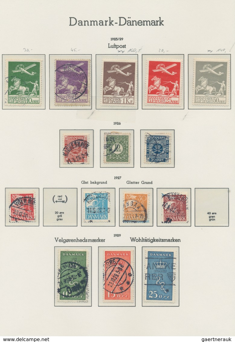 Dänemark: 1852/2000, Comprehensive Mint/used Collection In 2 Schaubek Binders, Starting With A Valua - Used Stamps