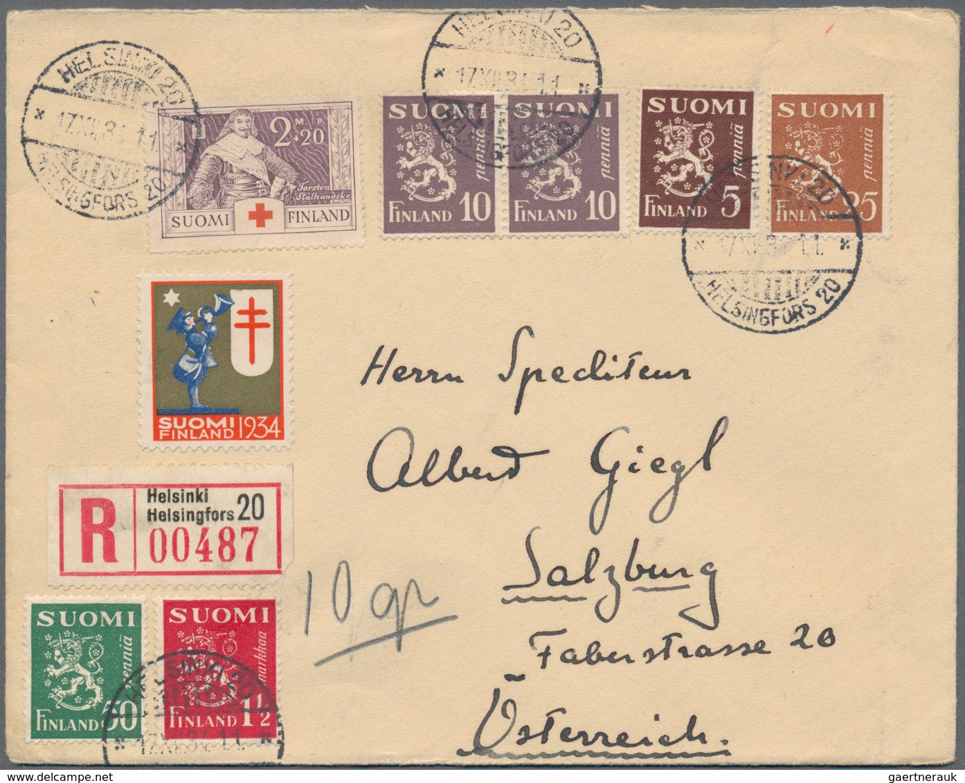 Finnland: 1860/1970, 626 Covers And Cards, Starting With Early Stationeries, Letters And Parcel Card - Covers & Documents