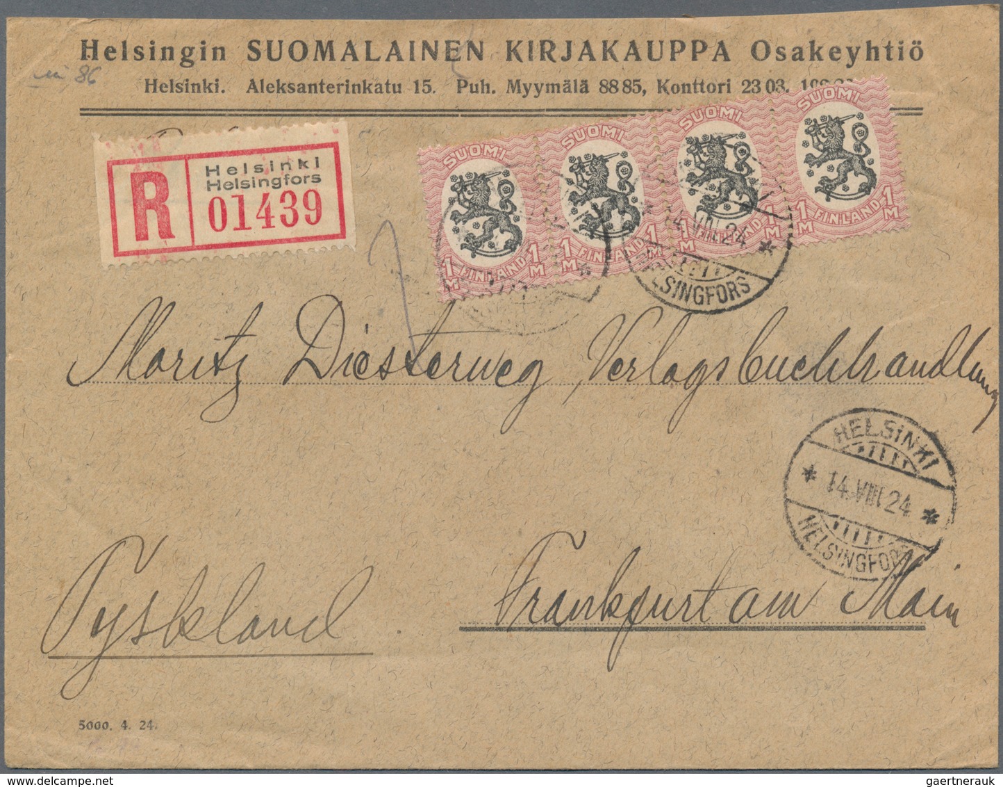 Finnland: 1900/1970, Lot Of About 628 Covers And Cards With Some Airmail, Censor, Registered Letters - Lettres & Documents