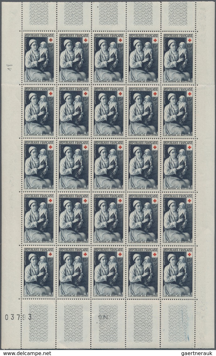 Frankreich: 1936/1973, comprehensive MNH stock of apparently mainly complete commemorative issues, M