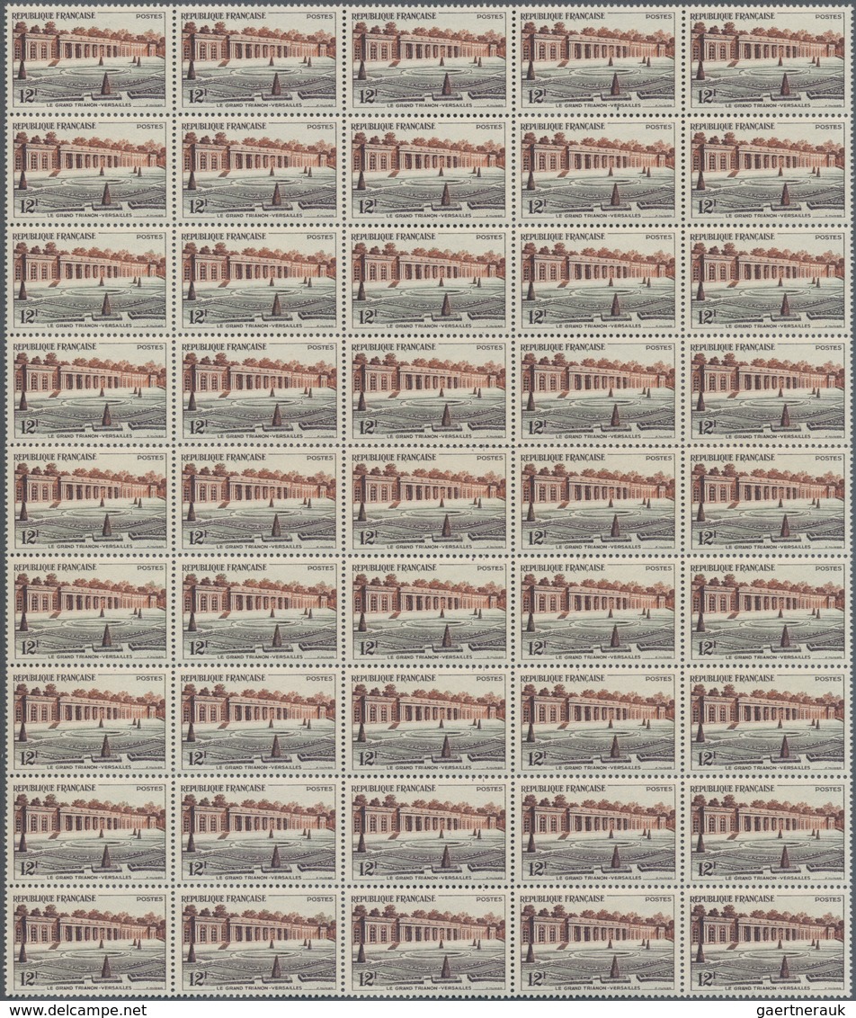 Frankreich: 1956, Versailles, 12fr. "Grand Trianon" Showing Error Of Colour "brownish-violet" Instea - Collections