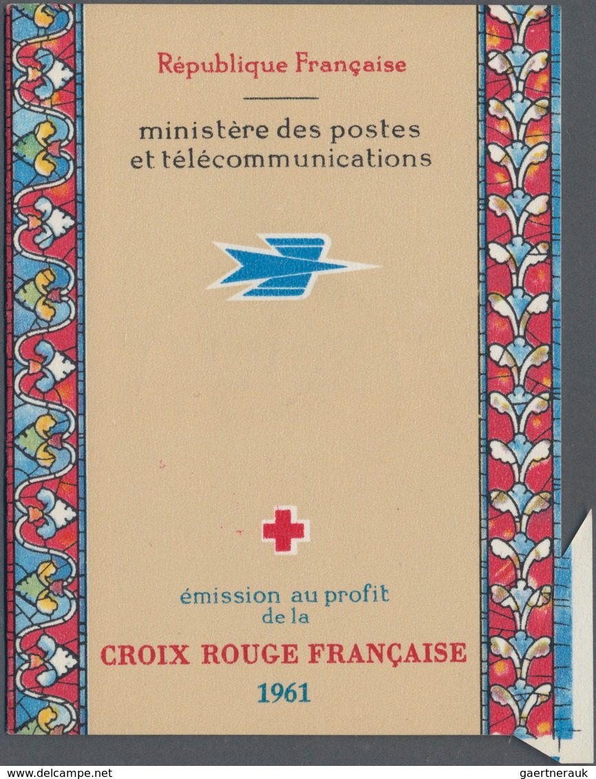 Frankreich - Markenheftchen: 1961, Red Cross Booklet With Miscut Front Cover (due To Foldover During - Other & Unclassified