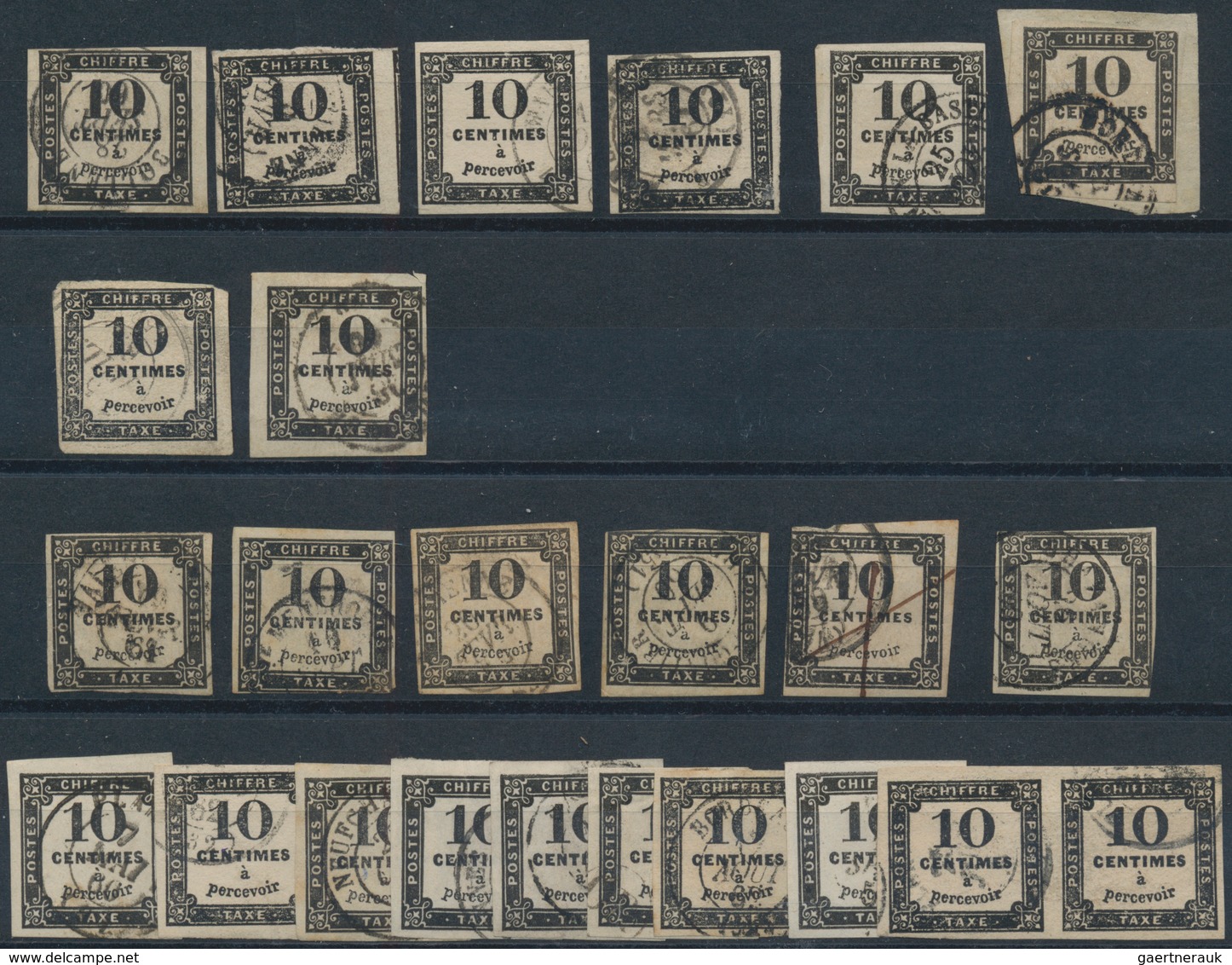 Frankreich - Portomarken: 1860/1950 (ca.), Enormous Used And Mint Accumulation Of Various Issues On - 1960-.... Oblitérés