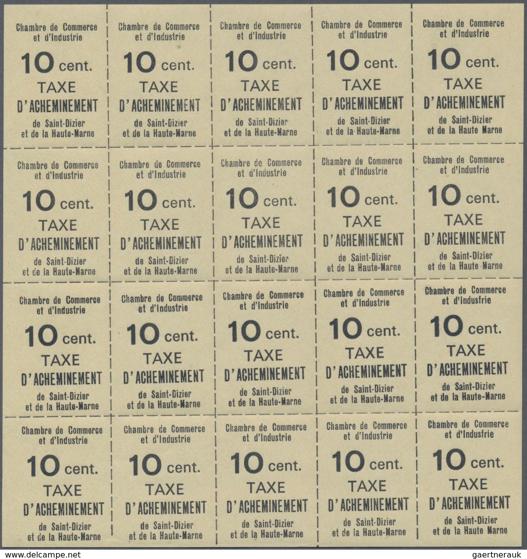 Frankreich - Besonderheiten: 1968, Timbre De Greve, 10c. "St.Dizier", Lot Of 144 Stamps Mainly Withi - Other & Unclassified