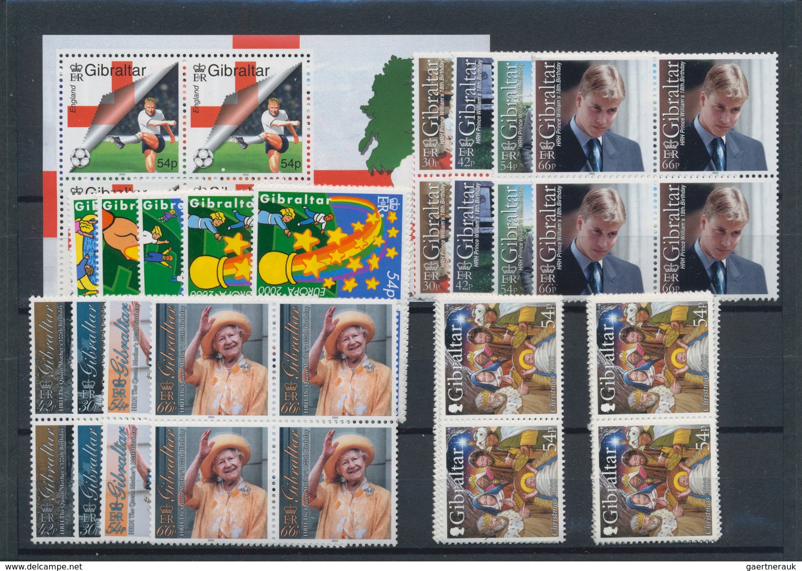 Gibraltar: 1998/2000, 140 Year Sets 1998 (without The Souvenir Sheets) And 180 Sets 2000 (without Th - Gibraltar