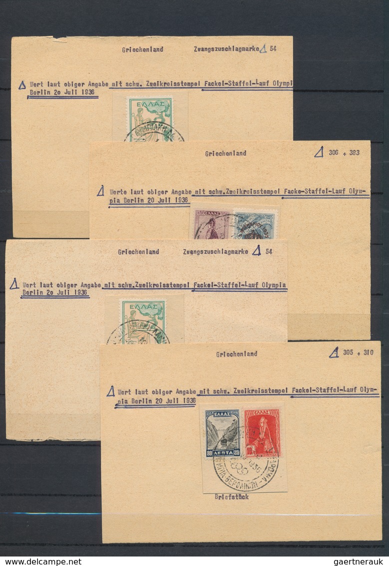 Griechenland: 1910/1980 (ca.), Sophisticated Balance Of Mainly Loose Material In Envelopes/small Cig - Oblitérés