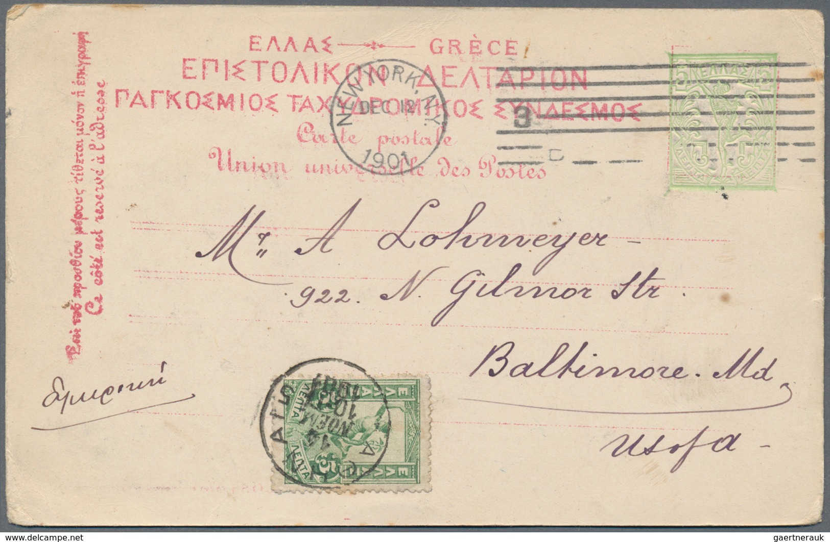 Griechenland - Ganzsachen: 1890 - 1941 (ca.), Collection items of about 520 postal stationeries, inc