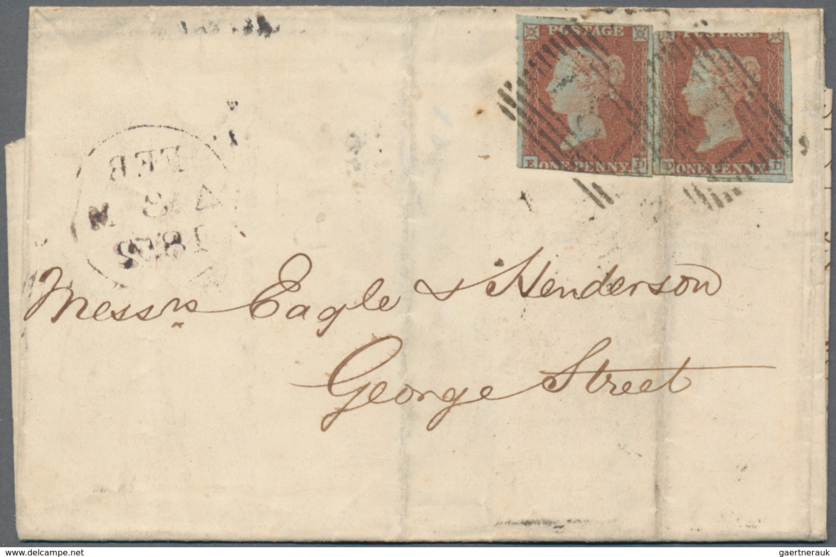 Großbritannien: 1820/1900, Useful Lot Of 100 Stampless Letters, Some To USA With Many Different Post - Other & Unclassified