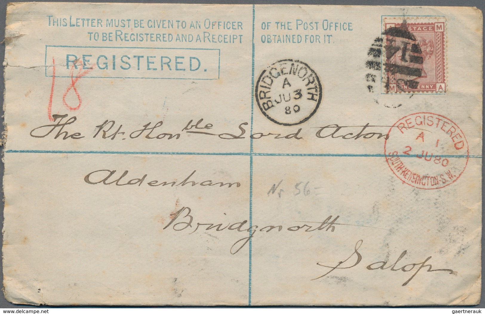 Großbritannien: 1842/1980, Recommendable Lot Of About 600 Covers And Cards, Many Of Them Covering Th - Other & Unclassified