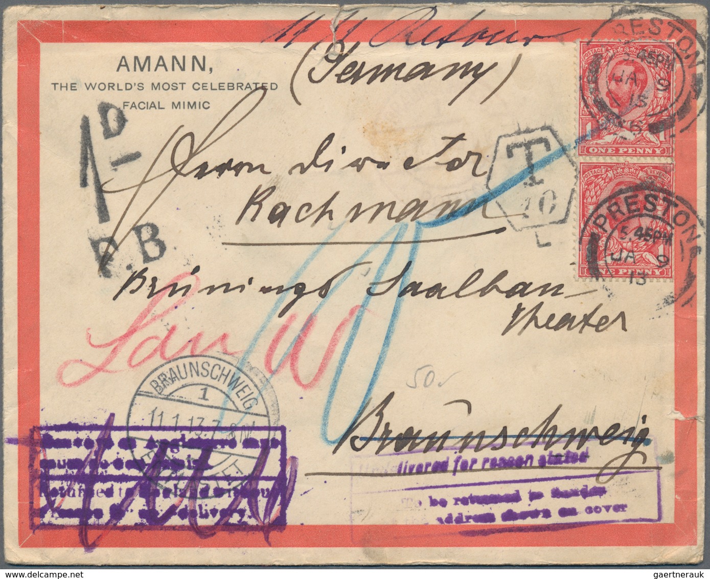 Großbritannien: 1842/1980, Recommendable Lot Of About 600 Covers And Cards, Many Of Them Covering Th - Other & Unclassified