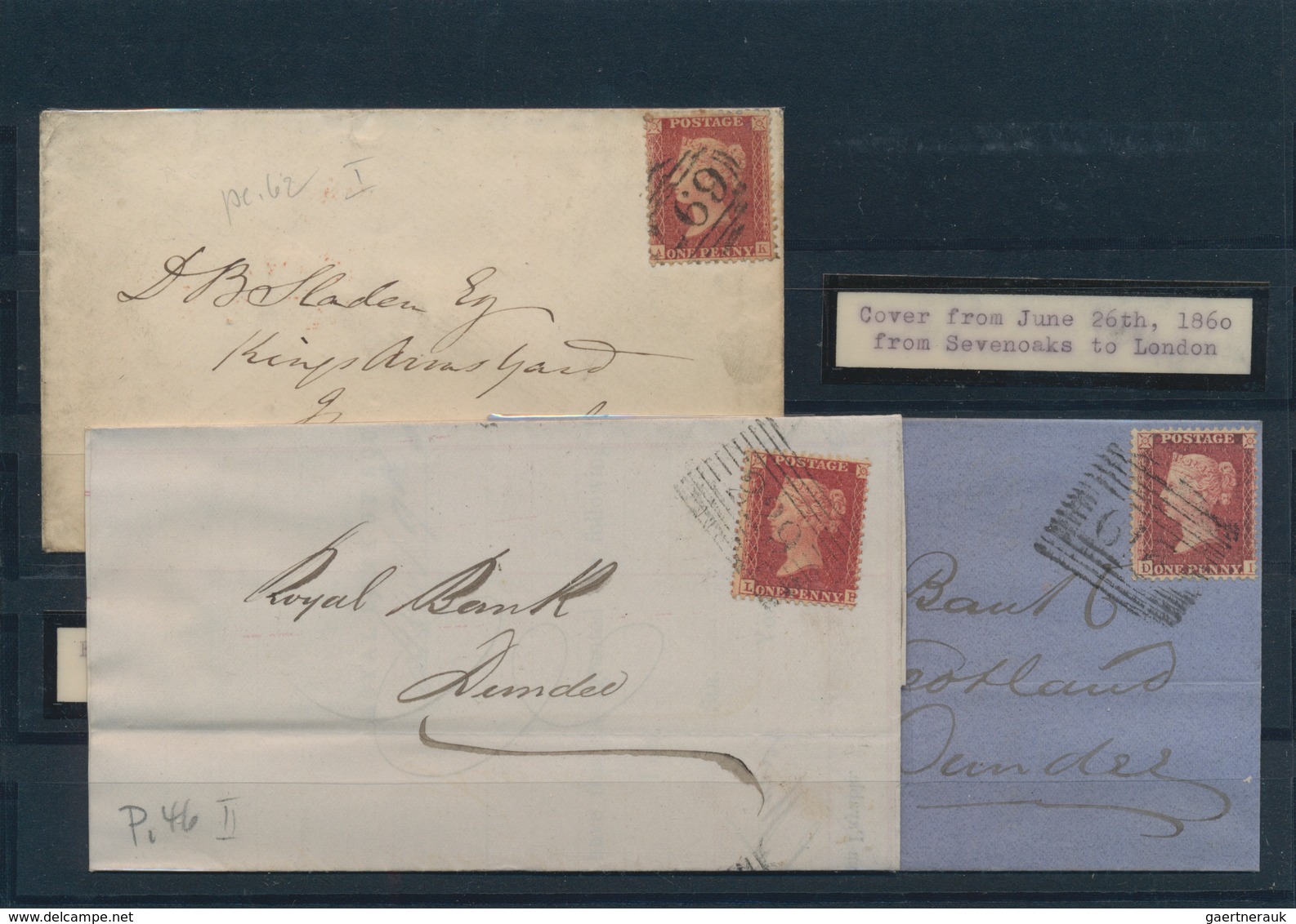 Großbritannien: 1856/1858, 1d. Red (shades), Paper No Longer Blued, Terrific Collection/holding Of A - Autres & Non Classés