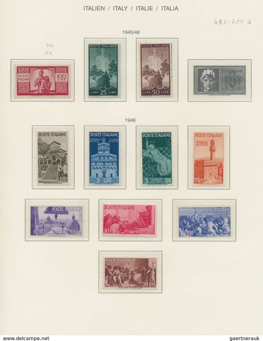 Italien: 1861/1996 Ca., Comprehensive Collection In 3 Schaubek Binders, Starting In The Classic Era - Collections