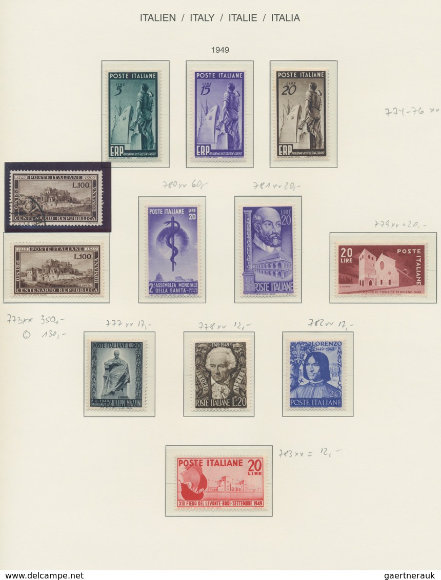 Italien: 1861/1996 Ca., Comprehensive Collection In 3 Schaubek Binders, Starting In The Classic Era - Collections