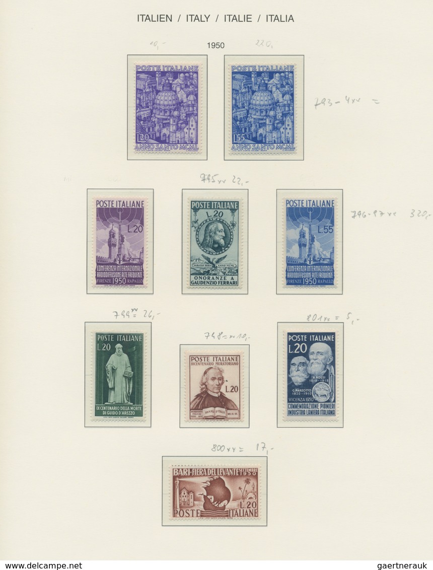 Italien: 1861/1996 Ca., Comprehensive Collection In 3 Schaubek Binders, Starting In The Classic Era - Collections